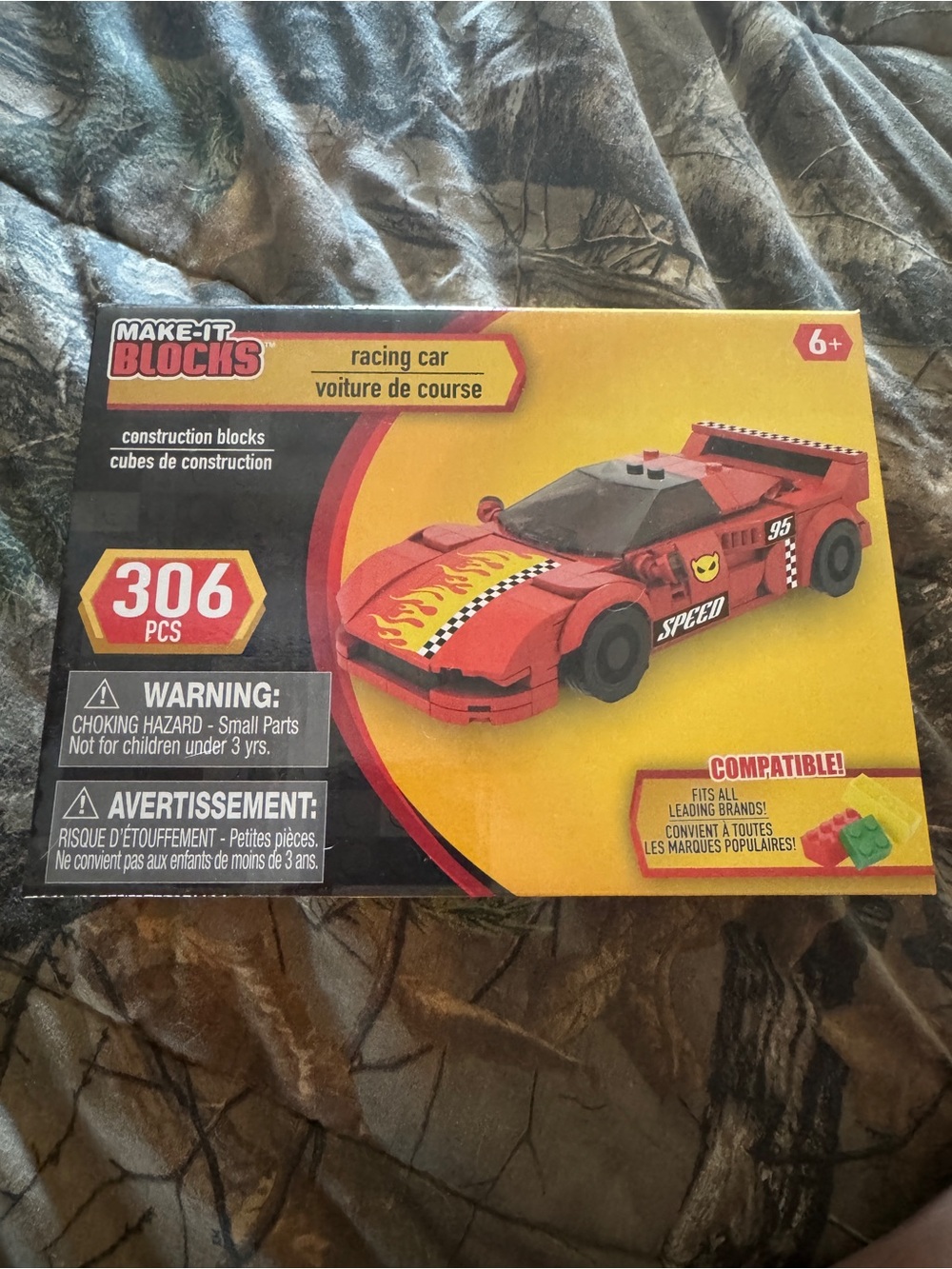 Red Racing Car Building Set - 306 PCS